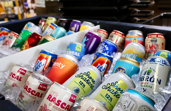 Chilled Craft Beer and Ready-to-Drink Cocktails